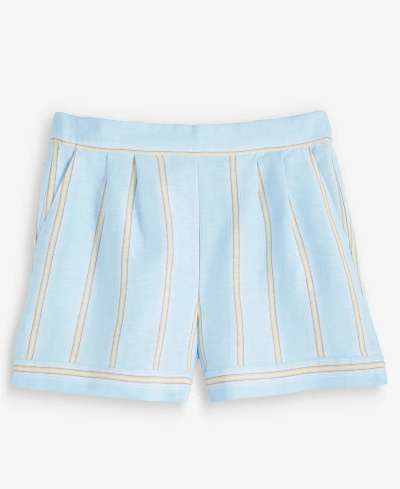On 34th Women's Linen-Blend Tailored Pull-On Shorts, Macy's Exclusive