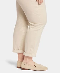 Nydj Plus Margot Girlfriend Jeans with Roll Cuffs