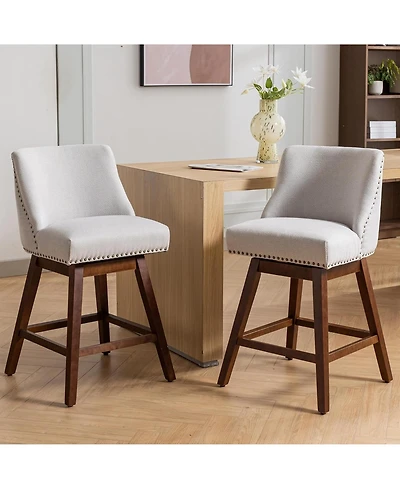 Rainsken Swivel Bar Stools Set of 2