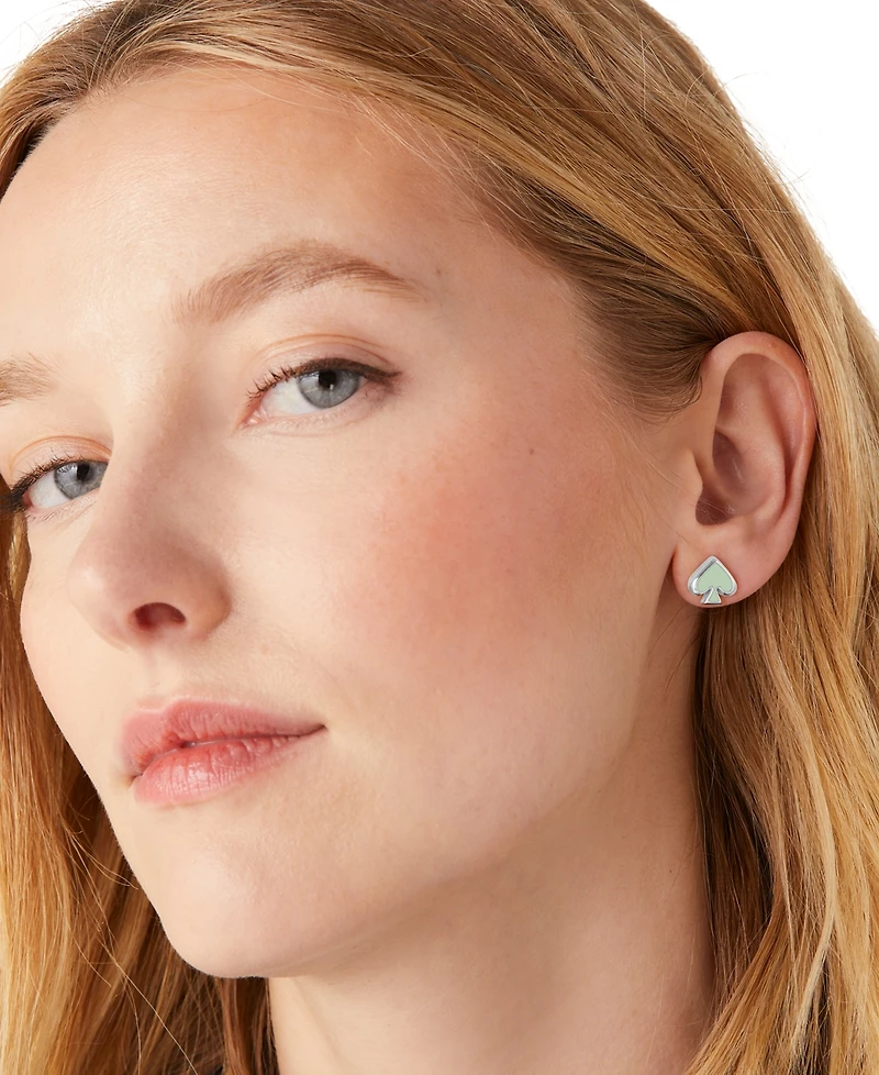 kate Spade new york Gold-Tone Brass Enamel Stud Earrings