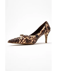 Prologue Shoes Women's Camden Bow Pointed Toe Pump