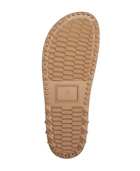 True Religion Men's Sean Double Strap Metal Logo Sandal