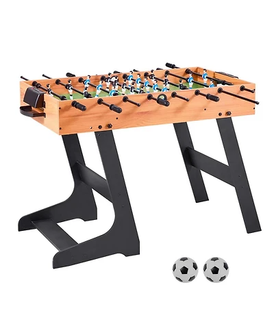 Mecale 42 Inch Folding Foosball Table with 2 Balls
