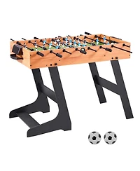 Mecale 42 Inch Folding Foosball Table with 2 Balls
