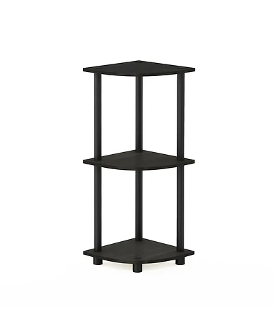 Homlux 3 Tier Decorative Corner Bookshelf Display Rack