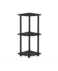 Homlux 3 Tier Decorative Corner Bookshelf Display Rack