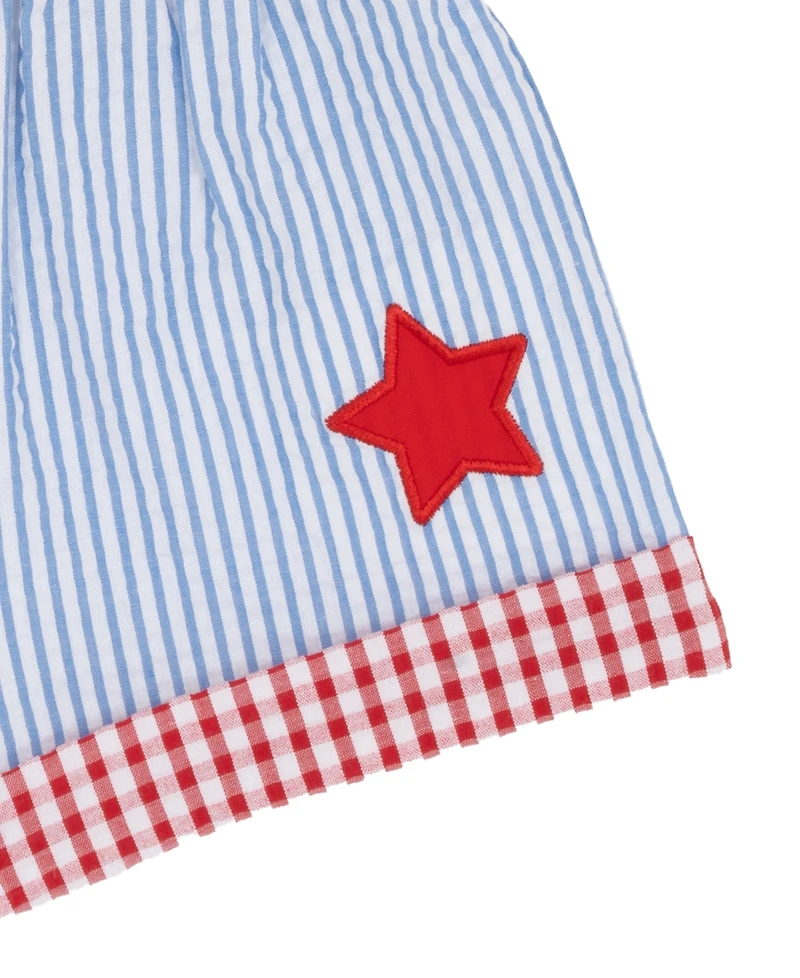 Rare Editions Baby Girls' Sleeveless Top and Elastic Waistband Shorts, 2-Piece Set