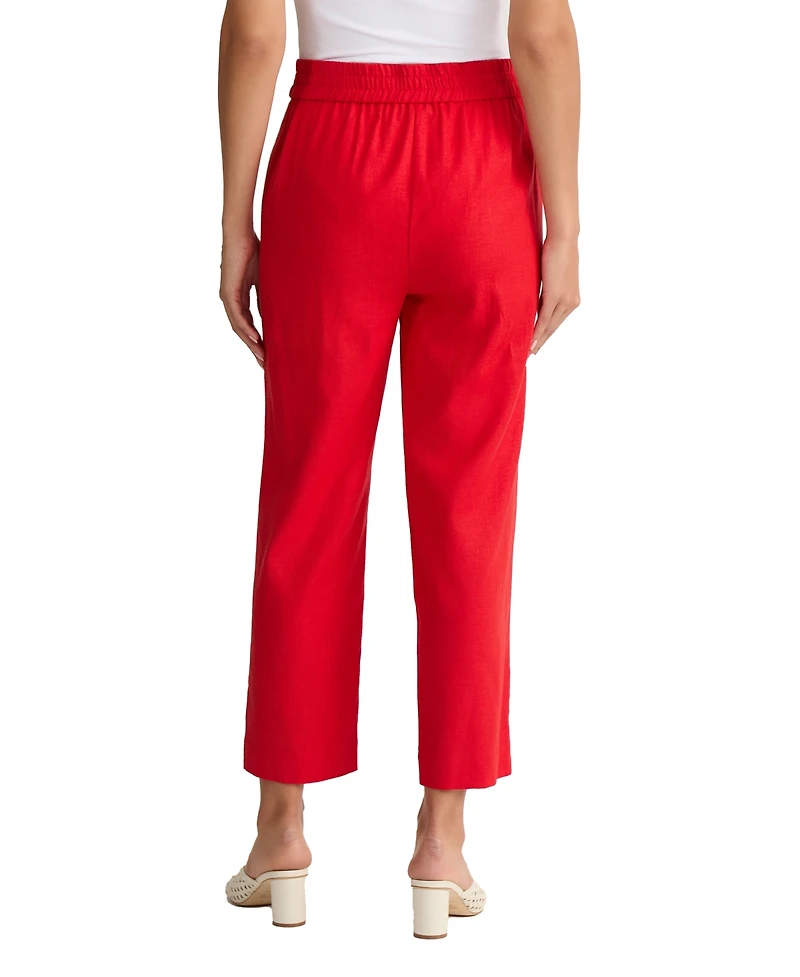 Jones New York Women's Mid Rise Pull-On Cropped Pants