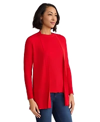 Jones New York Women's Long-Sleeve Collarless Cardigan