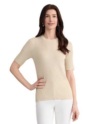 Jones New York Women's Short-Sleeve Crewneck T-Shirt