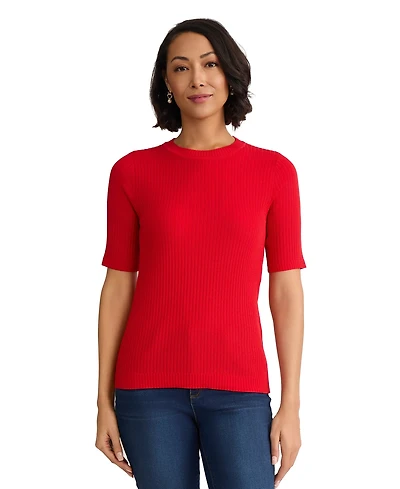 Jones New York Women's Short-Sleeve Crewneck T-Shirt