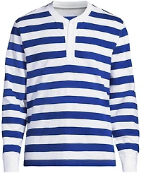 Lands' End Men's Long Sleeve Slub Henley
