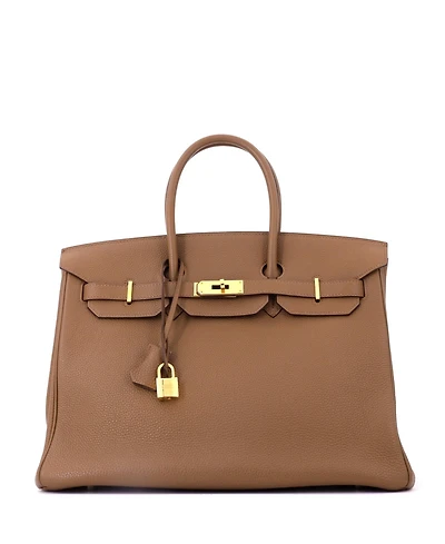 Pre-Owned HERMES Birkin 35 Handbag Togo with Gold Hardware