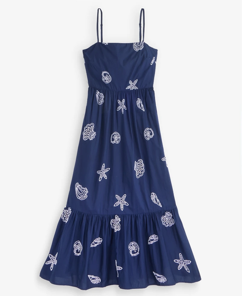 On 34th Women's Cotton Back-Cutout Tiered Midi Dress, Macy's Exclusive
