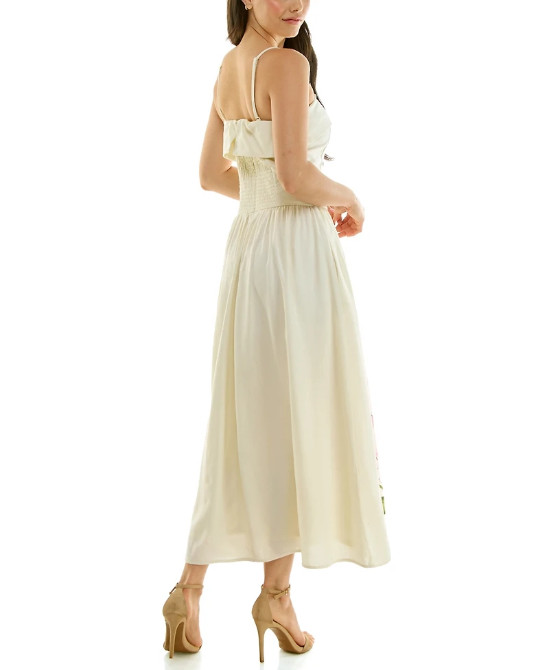 Planet Gold Juniors' Drop-Waist V-Neck Sleeveless Dress