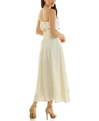 Planet Gold Juniors' Drop-Waist V-Neck Sleeveless Dress