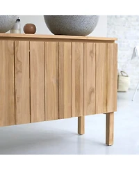Tikamoon Jill teak vanity unit 120