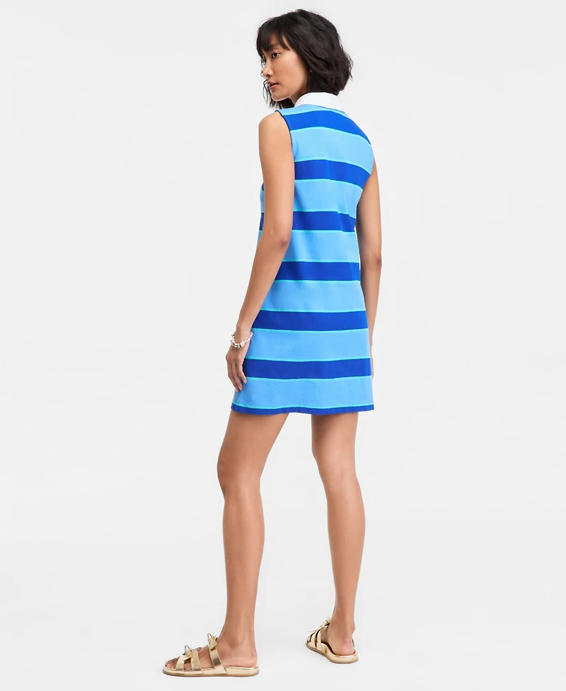 On 34th Women's Molly Stripe Sleeveless Polo Dress, Macy's Exclusive