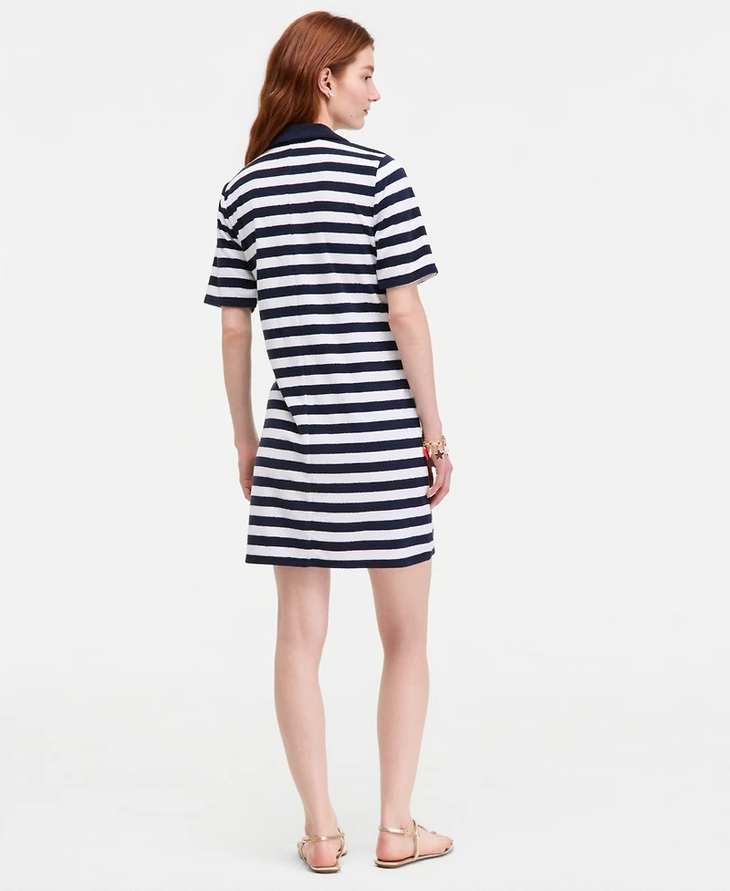 On 34th Women's Terry Relaxed Polo Dress, Macy's Exclusive