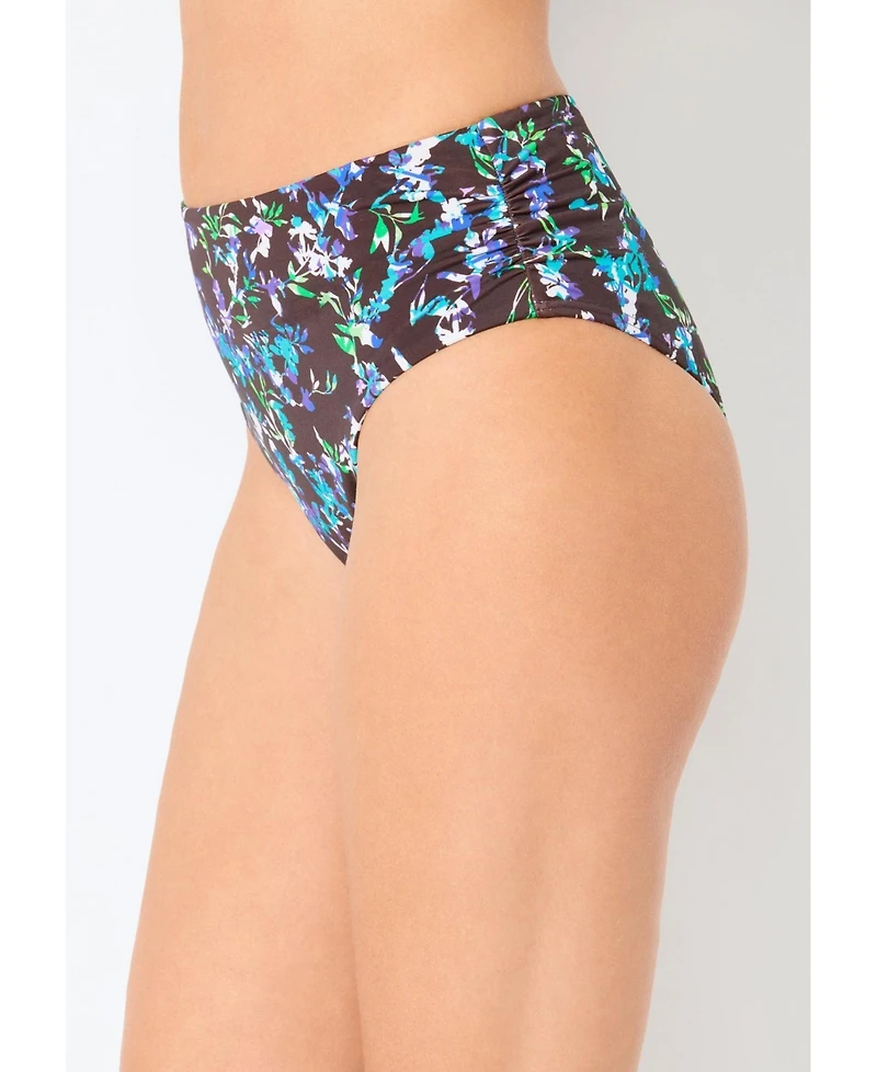 Swimsuits for All Women's Side Shirred High Waist Swim Brief