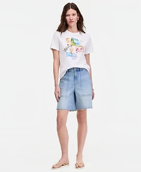On 34th Women's Paradise Postcard Graphic T-Shirt, Macy's Exclusive
