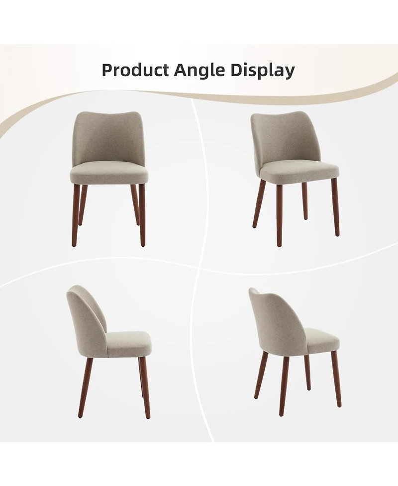 gaomon Linen Dining Chairs Set of 6