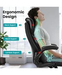 gaomon Big and Tall Executive Office Chair 400lbs for Heavy People,Ergonomic Computer Desk Chair with Lumbar Support and Adjustable Headrest