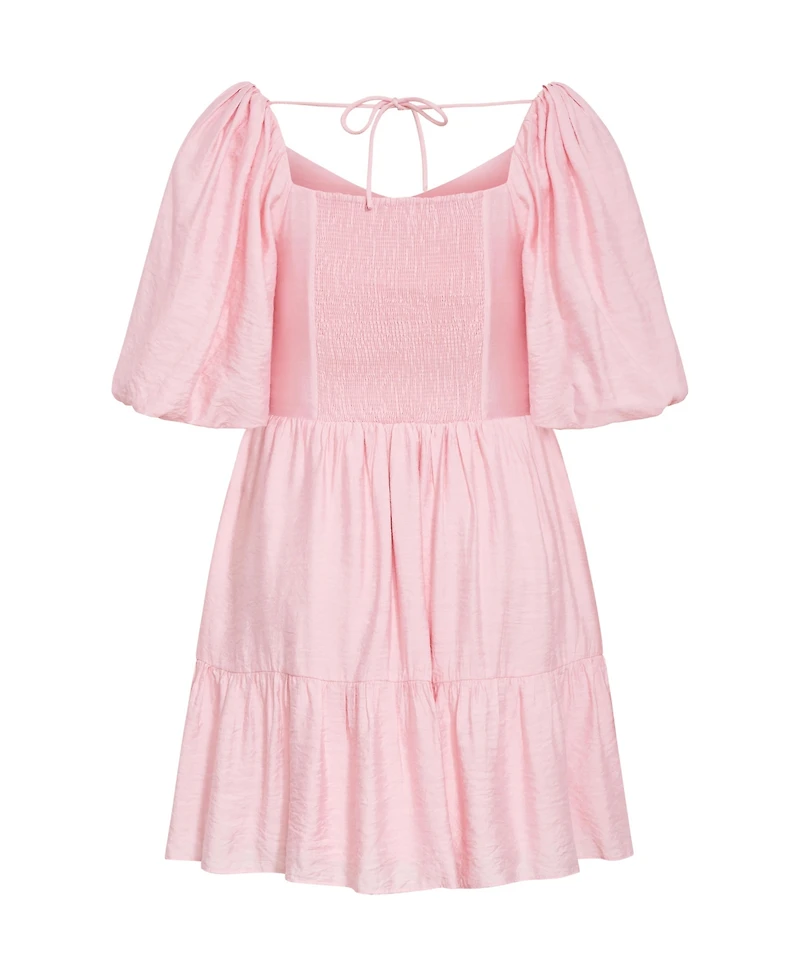 City Chic women's Plus Mindy Babydoll Mini Dress