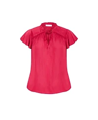 City Chic Women's Plus Drama Queen Short Sleeve Shirt