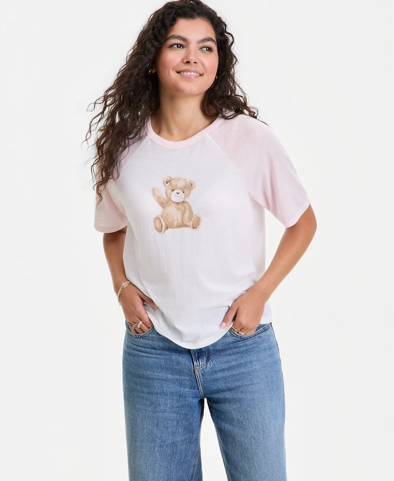 Hippie Rose Juniors' Raglan Sleeve Top