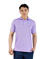 TailorByrd Men's Printed Performance Polo