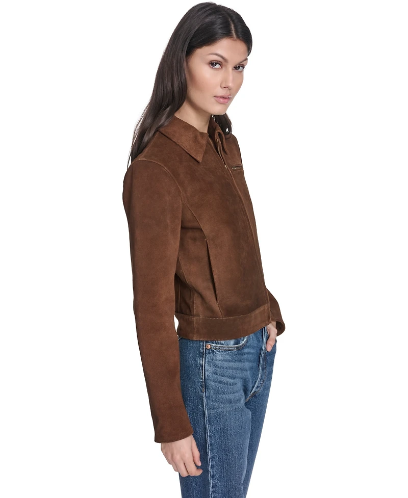 Levi's Women's Real Suede Laydown Collar Jacket