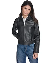 Levi's Women's Real Leather Laydown Collar Jacket