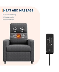 Gaomon Adjustable Electric Linen Power Recliner