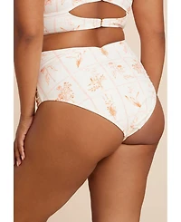 Eloquii Plus Ruched Highwaist Bikini Bottom