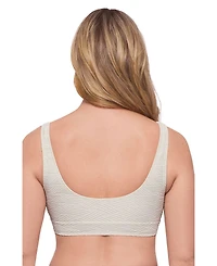 S3 Apparel Women's Supportive Novelty Banded Cinch Front Bikini Swimsuit Top