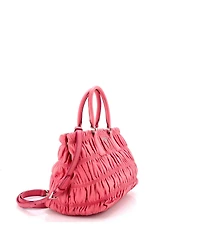 Pre-Owned Prada Small Gaufre Convertible Tote Nappa Leather