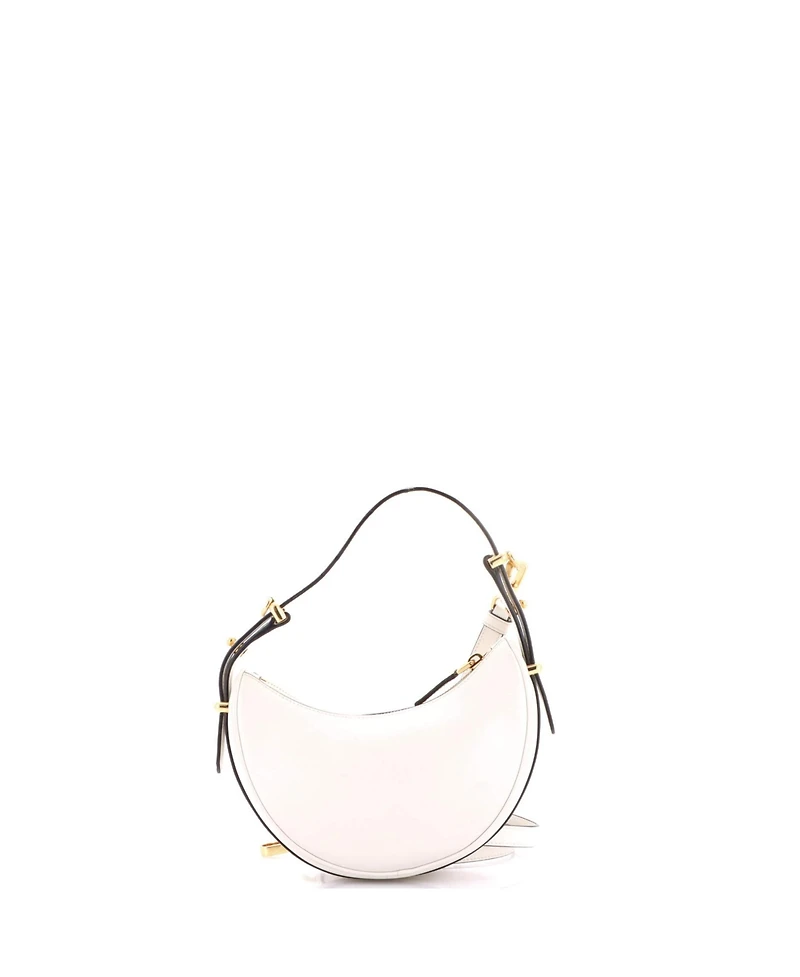 Pre-Owned Prada Mini Arque Half Moon Hobo Leather