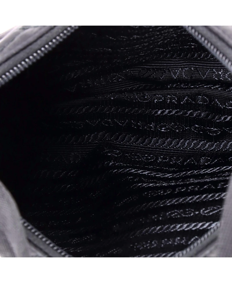 Pre-Owned Prada Small Hobo Quilted Tessuto