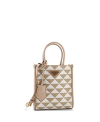 Pre-Owned Prada Mini Symbole Shopper Tote Jacquard