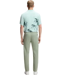 Boss By Hugo Boss Men's Structured Cotton Blend Tapered-Fit Chinos