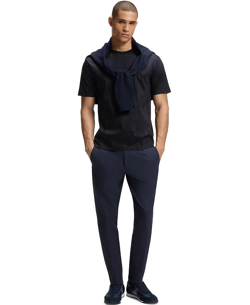 Boss by Hugo Men's Mercerised-Cotton T-Shirt