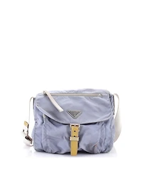 Pre-Owned Prada Small Buckle Messenger Bag Tessuto