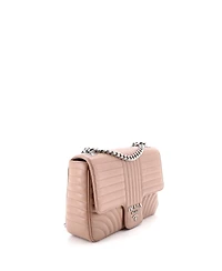 Pre-Owned Prada Large Chain Flap Shoulder Bag Diagramme Quilted Leather