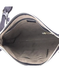 Pre-Owned Gucci Medium Signature Zip Messenger Bag Guccissima Leather