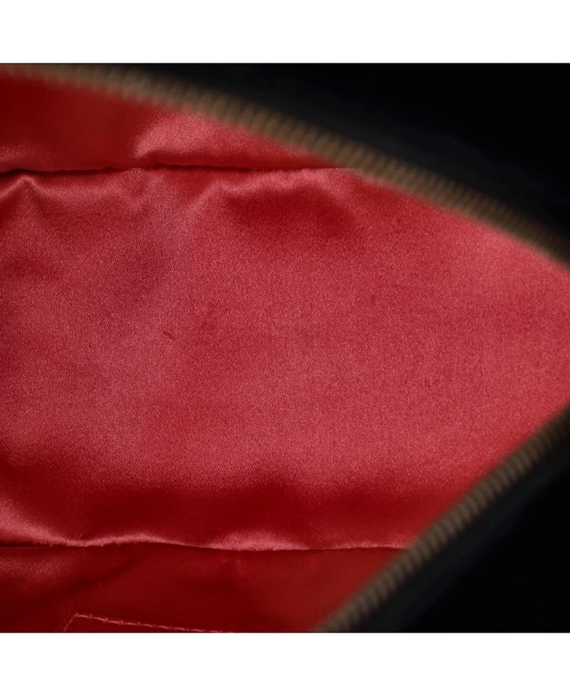 Pre-Owned Gucci Small Gg Marmont Backpack Embellished Matelasse Velvet