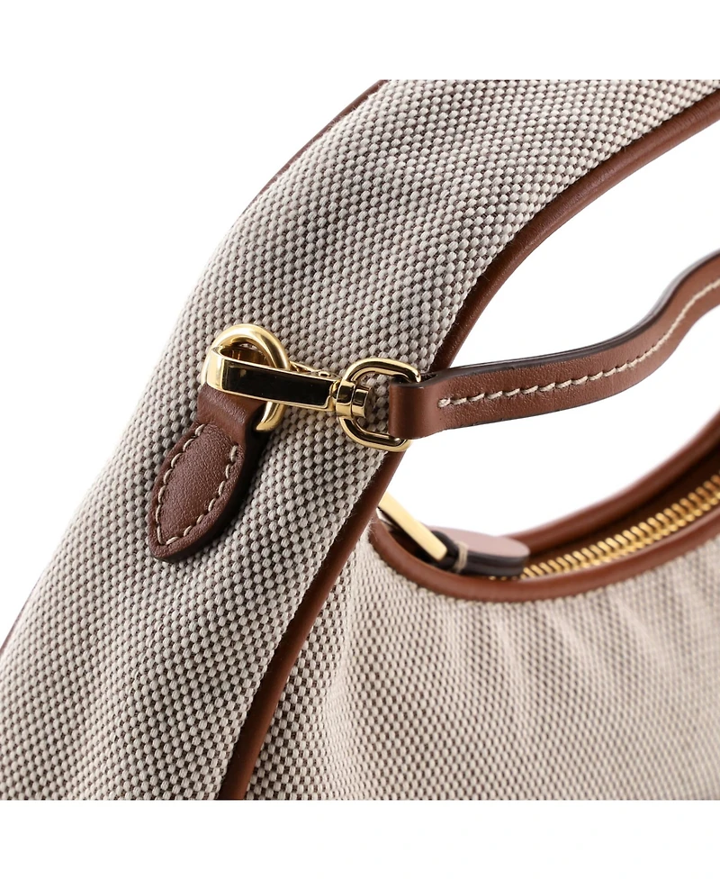 Pre-Owned Miu Miu Mini Wander Hobo Canvas