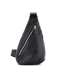 Pre-Owned Prada Triangle Logo Sling Bag Leather