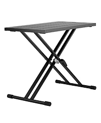 Mecale 32 x 20 Inch Portable Dj Table Stand with Adjustable Height and Foldable Frame