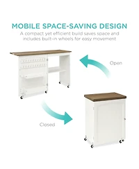 Best Choice Products Sewing Machine Table & Desk w/ Craft Storage and Trays